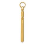 14k Polished Hollow Cross Pendant - Image 2
