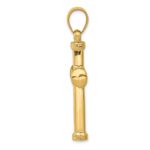 14k Hollow Cross Pendant - Image 2
