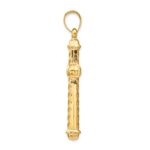 14k Hollow Cross Pendant - Image 2