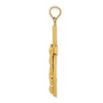 14k Polished Crucifix Pendant - Image 2