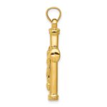 14K Hollow Crucifix Reversible to Cross Pendant - Image 2