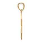 14k Diamond-cut Star of David with Cross Pendant - Image 2