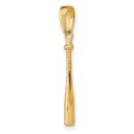 14k 3-D Baseball Bat Pendant - Image 5
