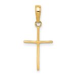 14k Polished Cross Pendant - Image 3