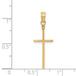 14k Polished Cross Pendant - Image 4