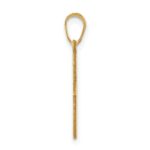 14k Polished Cross Charm - Image 2