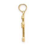 14k Budded Cross Charm - Image 2