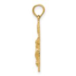 14k Eastern Orthodox Crucifix Charm - Image 2