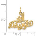 14k #1 DAUGHTER Charm - Image 4