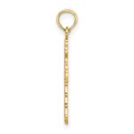 14k Scalloped Cross Charm - Image 2