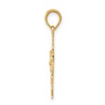 14k Cara Vaca Crucifix Pendant - Image 2