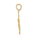 14k Small Crucifix Charm - Image 2