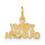 14k I HEART MY GRANDMA Charm - Image 3