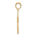 14k Textured Star of David Pendant - Image 2