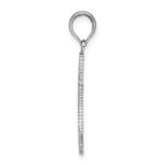 14K White Gold Textured Star Of David Charm - Image 2