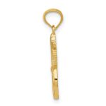 14k Polished Anchor with Rope Pendant - Image 2