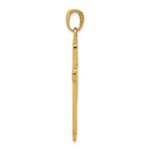14K Solid Cross Pendant - Image 2