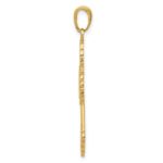 14K Lacey Budded Cross Pendant - Image 2