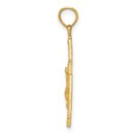 14K Beveled Tipped Crucifix Pendant - Image 2
