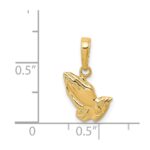 14K Praying Hands Pendant - Image 4