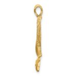 14k Satin Diamond-cut Nefertiti Charm - Image 2