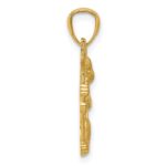 14k Yellow Gold Textured Koala Pendant - Image 2
