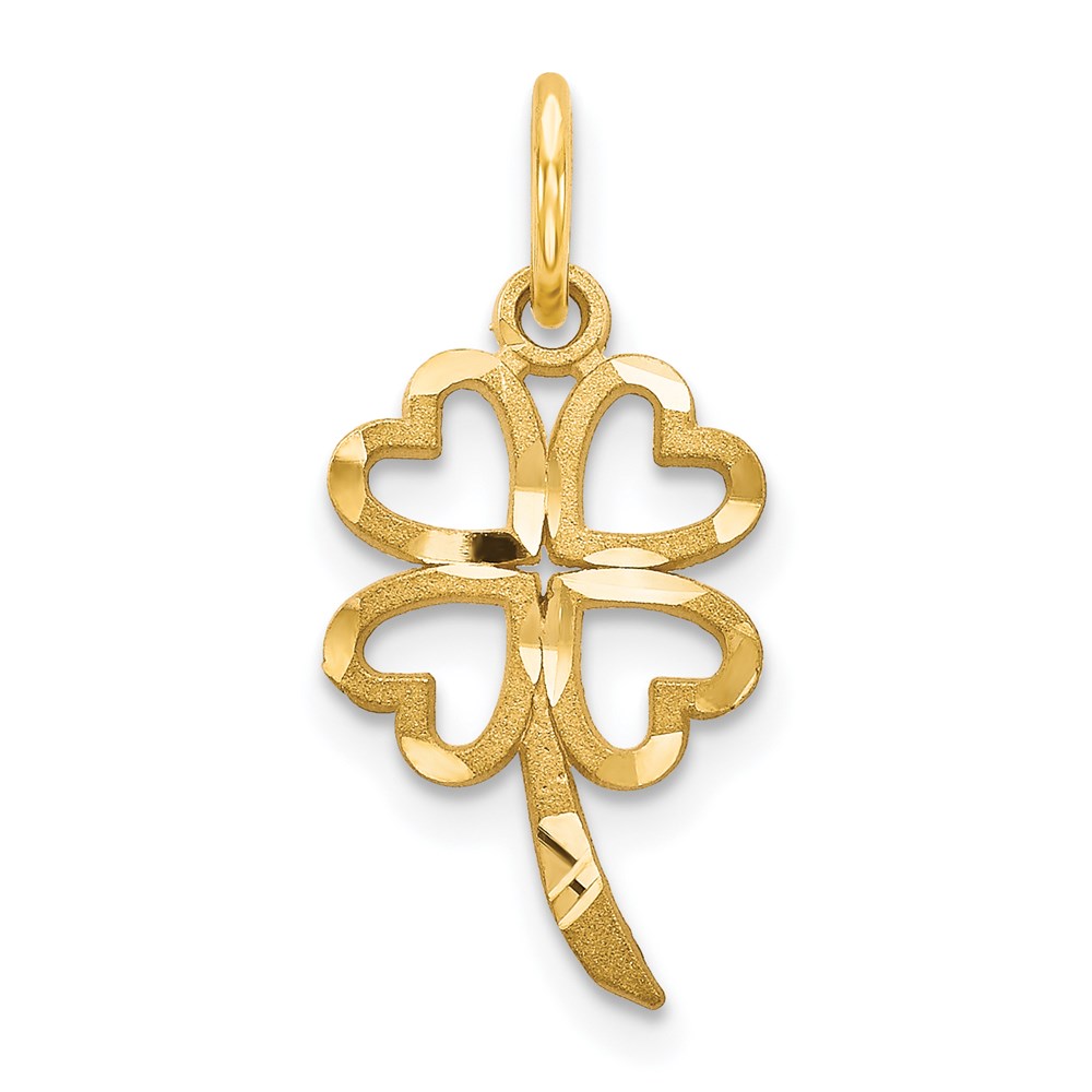 C451.jpg 14k 4 Leaf Clover Charm - Image 1