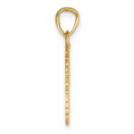 14k Two-Piece Break-Apart Diamond-cut Wings Pendant - Image 2