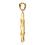 14k Two-tone Star of David and Torah Pendant - Image 2
