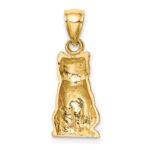 14K Cat Pendant - Image 3