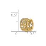14K Polished Starfish Barrel Slide - Image 4