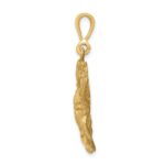 14k Satin Diamond-cut Cancer Zodiac Charm - Image 2