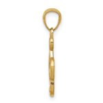 14K Treble Clef With Heart Pendant - Image 2