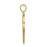 14K Diamond-cut Heart Pendant - Image 2