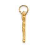 14K Satin Diamond-cut Labrador Retriever Dog Pendant - Image 2