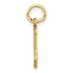 14K Diamond-cut Letter J Initial Charm - Image 2