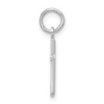 14k White Gold Cross Pendant - Image 2