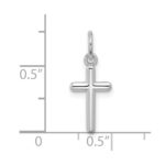 14k White Gold Cross Pendant - Image 4