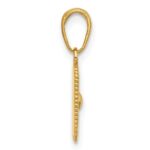 14K and White Rhodium Sun in Frame Pendant - Image 2