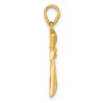 14K Polished Angled Cross Pendant - Image 2