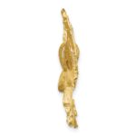 14k Satin Diamond-cut Eagle Pendant - Image 2