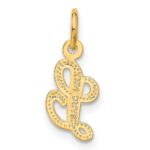 14KY Script Letter L Initial Charm - Image 3