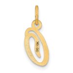 14kY Script Letter O Initial Charm - Image 3