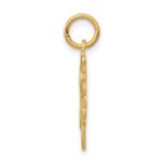 14k Heart Letter S Charm - Image 2