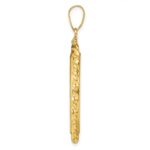 Wideband Distinguished Coin Jewelry 14k Polished Wide Twisted Wire 27.0mm x 2.35mm Screw Top Coin Bezel Pendant - Image 2