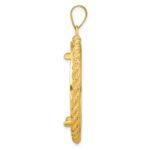 Wideband Distinguished Coin Jewelry 14k Polished with Casted Rope 32.7mm Prong Coin Bezel Pendant - Image 2