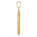 Wideband Distinguished Coin Jewelry 14k Polished Casted Rope 27.0mm x 2.35mm Screw Top Coin Bezel Pendant - Image 2