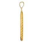 Wideband Distinguished Coin Jewelry 14k Polished Casted Rope 32.0mm x 2.85mm Screw Top Coin Bezel Pendant - Image 2