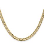 14K 4.5mm Concave Anchor with Lobster Clasp Chain - Image 2