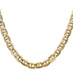 14K 7mm Concave Anchor with Lobster Clasp Chain - Image 2